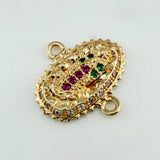 Herraje Virgen Guadalupe 1.4gr / 1/2 in / Oro Amarillo 18K