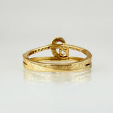 Anillo Solitario Ola Paralela 2.45gr / T7 / Oro Amarillo 18K ©