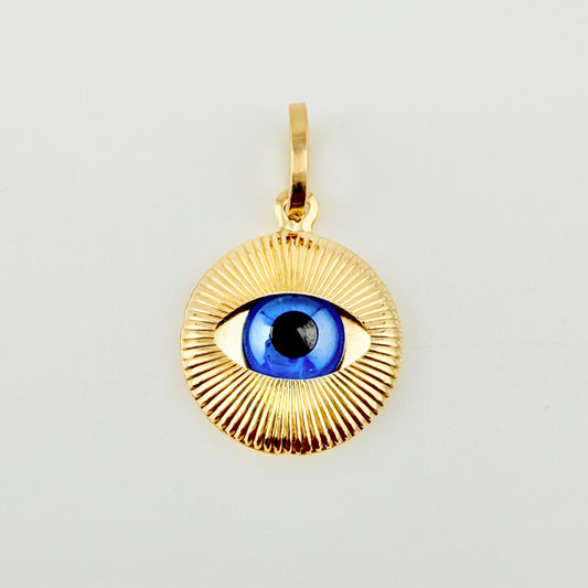 Dije Ojo Turco 1.5gr / 3/4 in / Oro Amarillo +4 18K