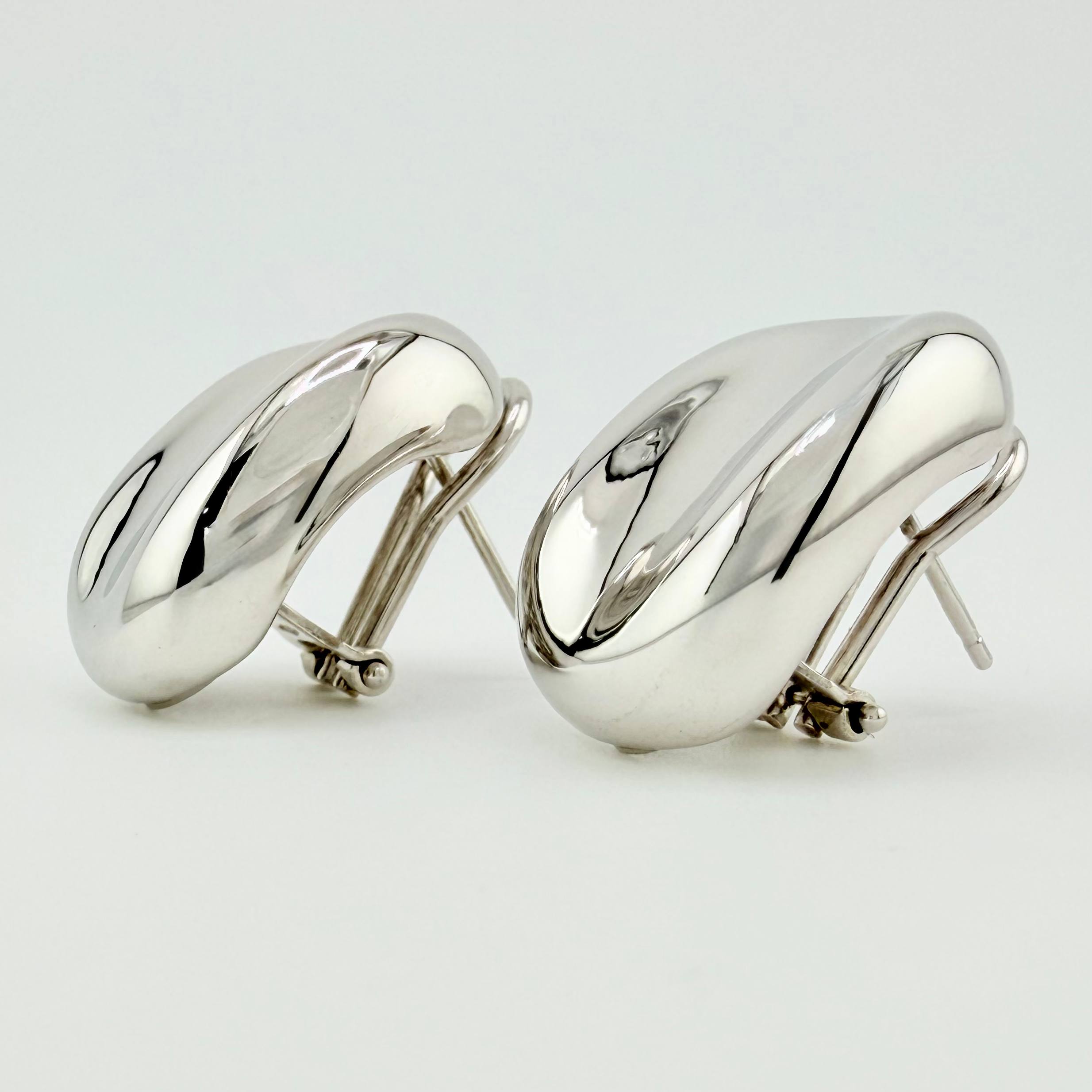 Candongas Ondeadas 5.85gr / 1 1/4 in / Oro Blanco +4 18K ©