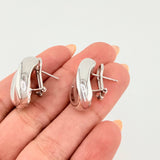 Candongas Ondeadas 5.85gr / 1 1/4 in / Oro Blanco +4 18K ©