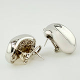 Candongas Ondeadas 5.85gr / 1 1/4 in / Oro Blanco +4 18K ©