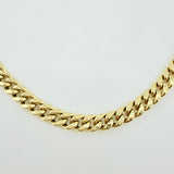 Cadena Cubana 12.35gr / 29 1/2 in / 4.6mm Oro Amarillo 14K Italy ©