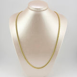 Cadena Cubana 9.75gr / 23 1/2 in / 4.6mm Oro Amarillo 14K Italy ©