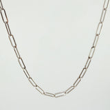 Cadena Cajón 4.9gr / 19 3/4 in / 3.3mm Oro Blanco +3 18K ©