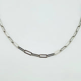 Cadena Cajón 4.9gr / 19 3/4 in / 3.3mm Oro Blanco +3 18K ©