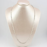 Cadena Cajón 5.55gr / 23 1/2 in / 3.3mm Oro Blanco +3 18K ©