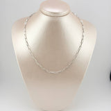 Cadena Cajón 4.45gr / 17 3/4 in / 3.3mm Oro Blanco +3 18K ©