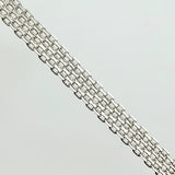 Cadena China 13.85gr / 23 1/2 in / 4.8mm Oro Blanco +1 18K ©