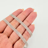 Cadena China 13.85gr / 23 1/2 in / 4.8mm Oro Blanco +1 18K ©