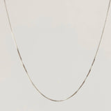 Cadena Veneciana 1.7gr / 15 3/4 in / 0.8mm Oro Blanco +3 18K ©