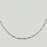 Cadena Veneciana 1.7gr / 15 3/4 in / 0.8mm Oro Blanco +3 18K ©