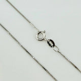 Cadena Veneciana 1.7gr / 15 3/4 in / 0.8mm Oro Blanco +3 18K ©