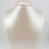 Cadena Veneciana 0.9gr / 15 3/4 in / 0.6mm Oro Blanco +3 18K ©