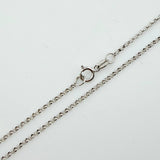 Cadena Roll On 1.35gr / 15 3/4 in / 1.3mm Oro Blanco +3 18K ©