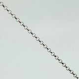 Cadena Roll On 1.35gr / 15 3/4 in / 1.3mm Oro Blanco +3 18K ©