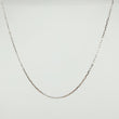 Cadena Cajón 1.1gr / 15 3/4 in / 1mm Oro Blanco +3 18K ©