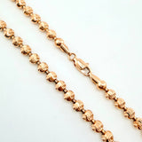 Cadena Militar Media Luna 29.6gr / 23 1/2 in / 5mm Oro Rosa Nac.Esp. 18K ©