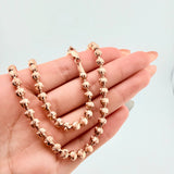 Cadena Militar Media Luna 29.6gr / 23 1/2 in / 5mm Oro Rosa Nac.Esp. 18K ©