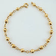 Pulso Tipo Militar Diamantado 1.85gr / 6 1/4 in / 3mm Oro Amarillo 18K ©