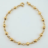 Pulso Tipo Militar Diamantado 1.85gr / 6 1/4 in / 3mm Oro Amarillo 18K ©