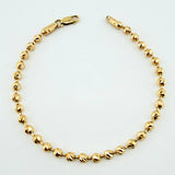 Pulso Militar 6.05gr / 7 1/4 in / 4mm Oro Amarillo Nac.Esp. 18K