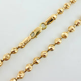 Pulso Militar 8.15gr / 7 in / 4mm Oro Amarillo Nac.Esp. 18K