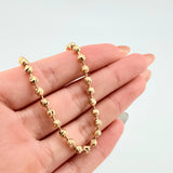 Pulso Militar 6.05gr / 7 1/4 in / 4mm Oro Amarillo Nac.Esp. 18K