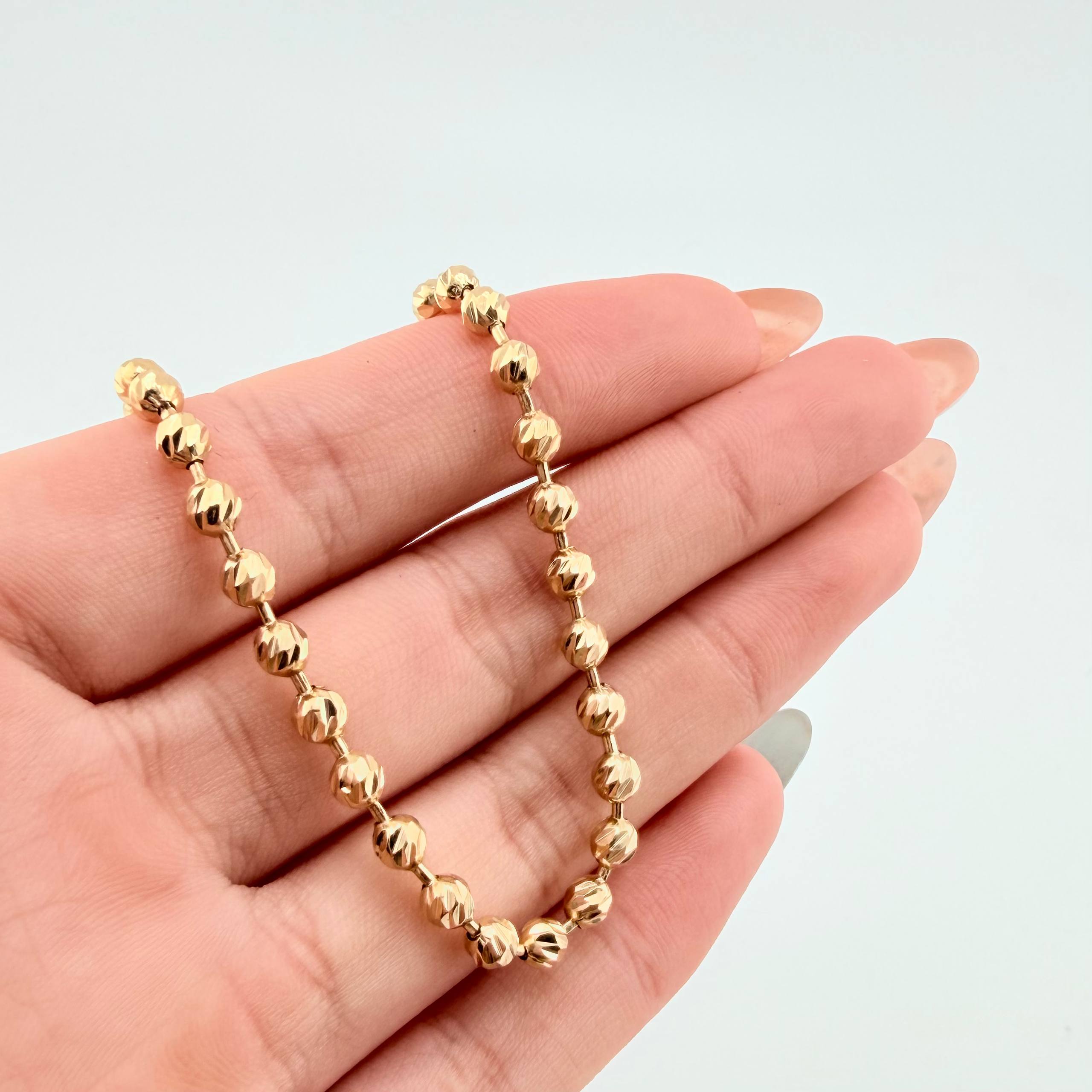 Pulso Militar 6.2gr / 7 in / 4mm Oro Amarillo Nac.Esp. 18K