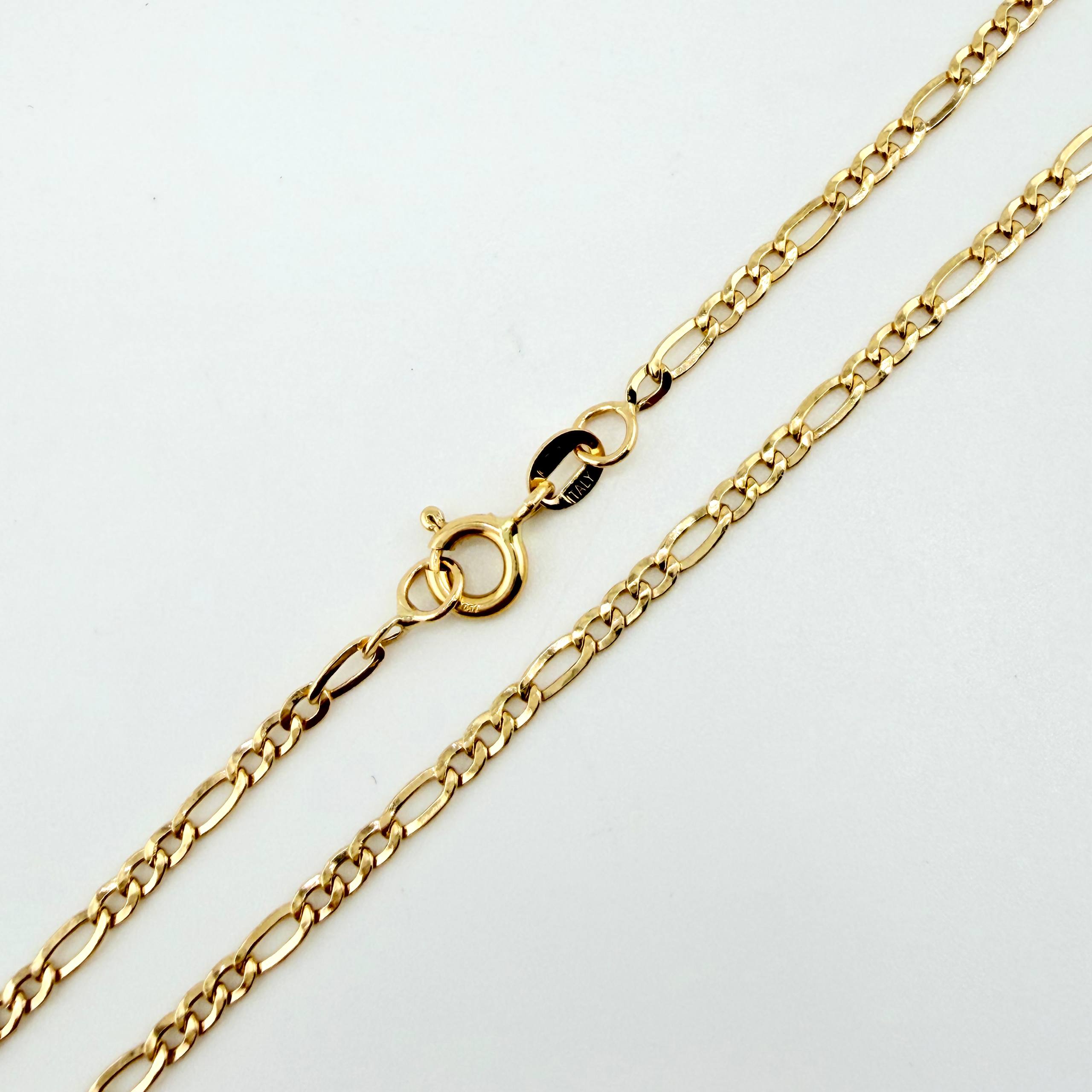 Tobillera Fígaro 2.2gr / 24.5cm / 2,9mm Oro Amarillo +1 ©