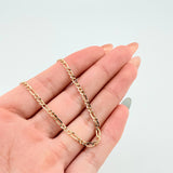 Pulso Figaro 1.35gr / 6 3/4 in / 2.4mm Oro Amarillo +1 18K *