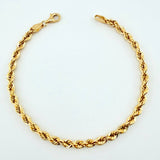 Pulso Lazo 3.8gr / 7 1/2 in / 3.9mm Oro Amarillo +3 18K