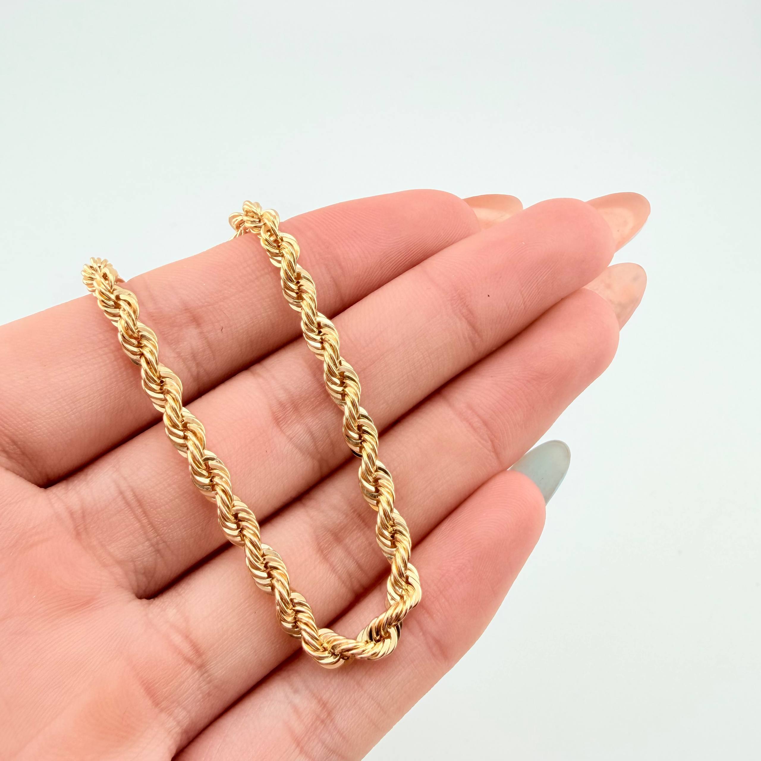 Pulso Lazo 3.85gr / 7 3/4 in / 3.9mm Oro Amarillo +3 18K ©