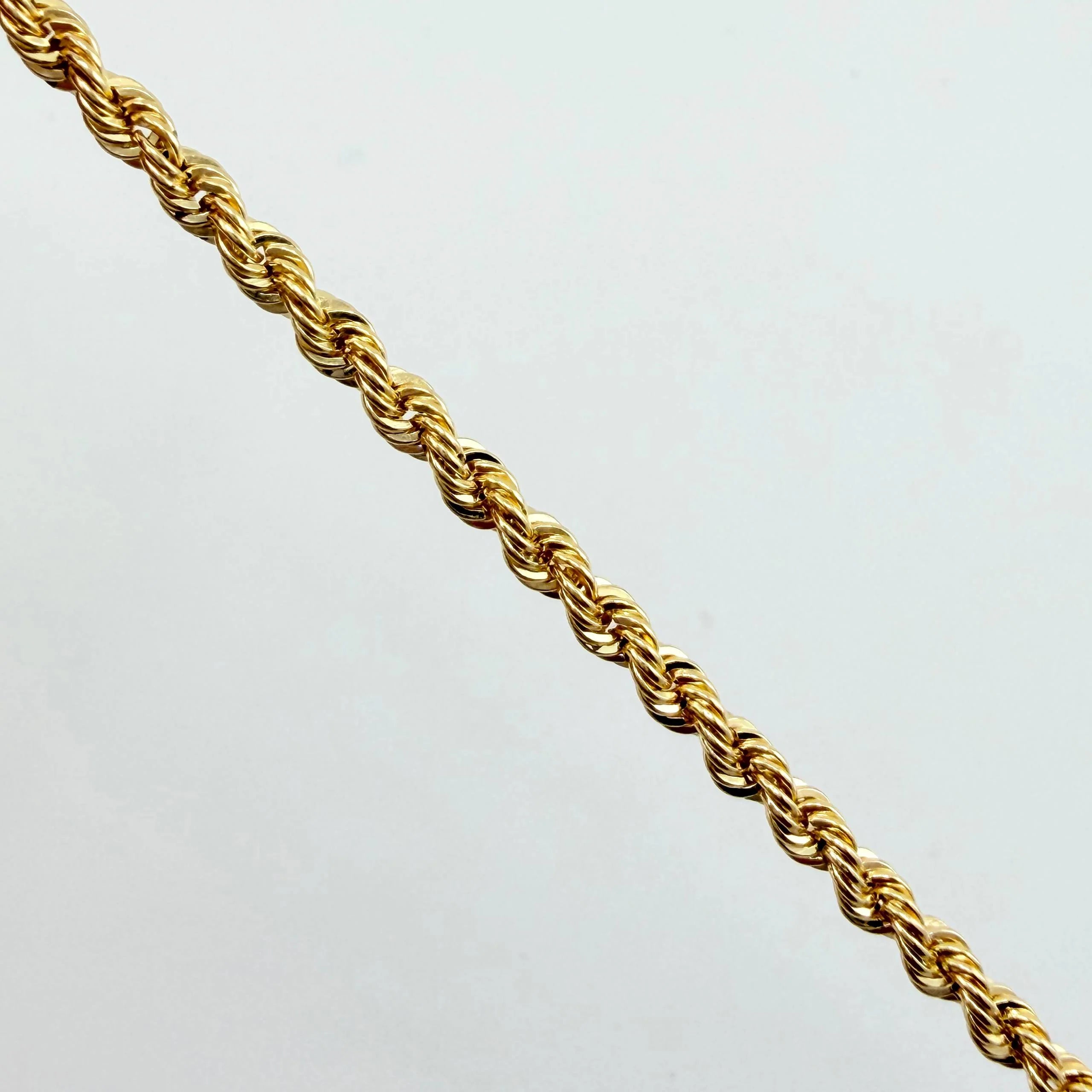 Rope Bracelet 2.05gr / 7 in / 2.42mm Yellow Gold +3 18K %