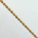 Rope Bracelet 2.05gr / 7 in / 2.42mm Yellow Gold +3 18K %