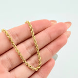 Pulso Lazo 1.85gr / 7 1/4 in / 2.7mm Oro Amarillo +3 18K *