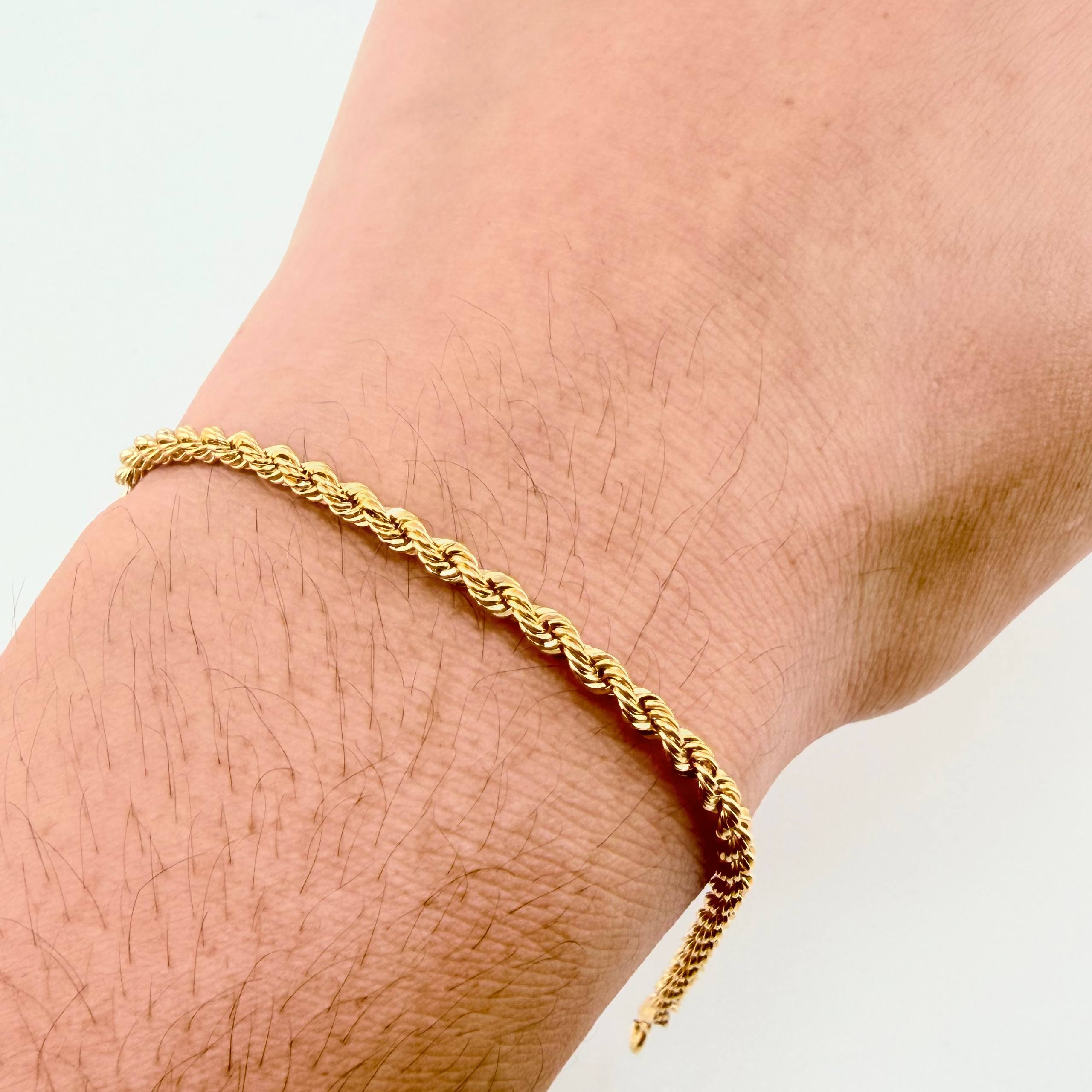 Pulso Lazo 1.85gr / 7 1/4 in / 2.7mm Oro Amarillo +3 18K