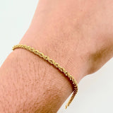 Pulso Lazo 1.9gr / 7 1/4 in / 2.7mm Oro Amarillo +3 18K ©