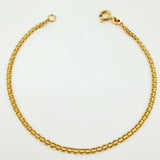 Pulso Chino 2.15gr / 7 3/4 in / 2.2mm Oro Amarillo +1 18K ©