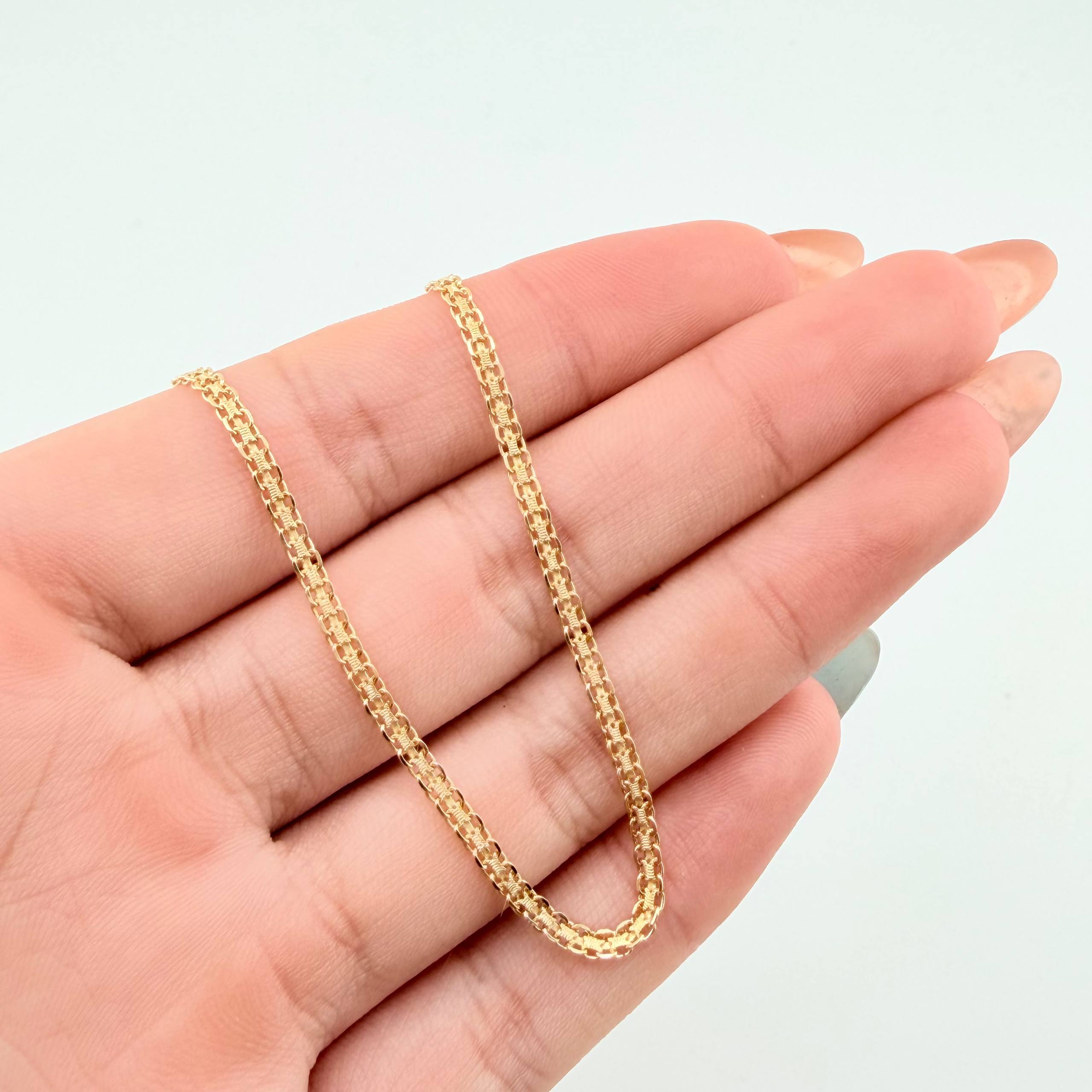 Pulso Chino 2.15gr / 7 3/4 in / 2.2mm Oro Amarillo +1 18K *