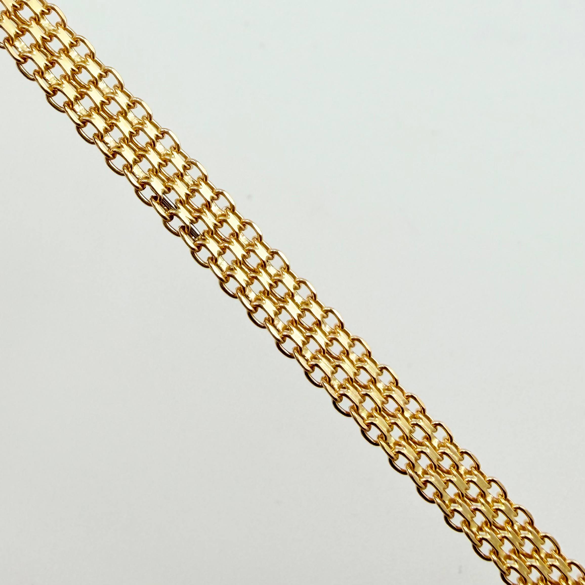 Pulso Chino 5.55gr / 7 1/2 in / 4.9mm Oro Amarillo +1 18K