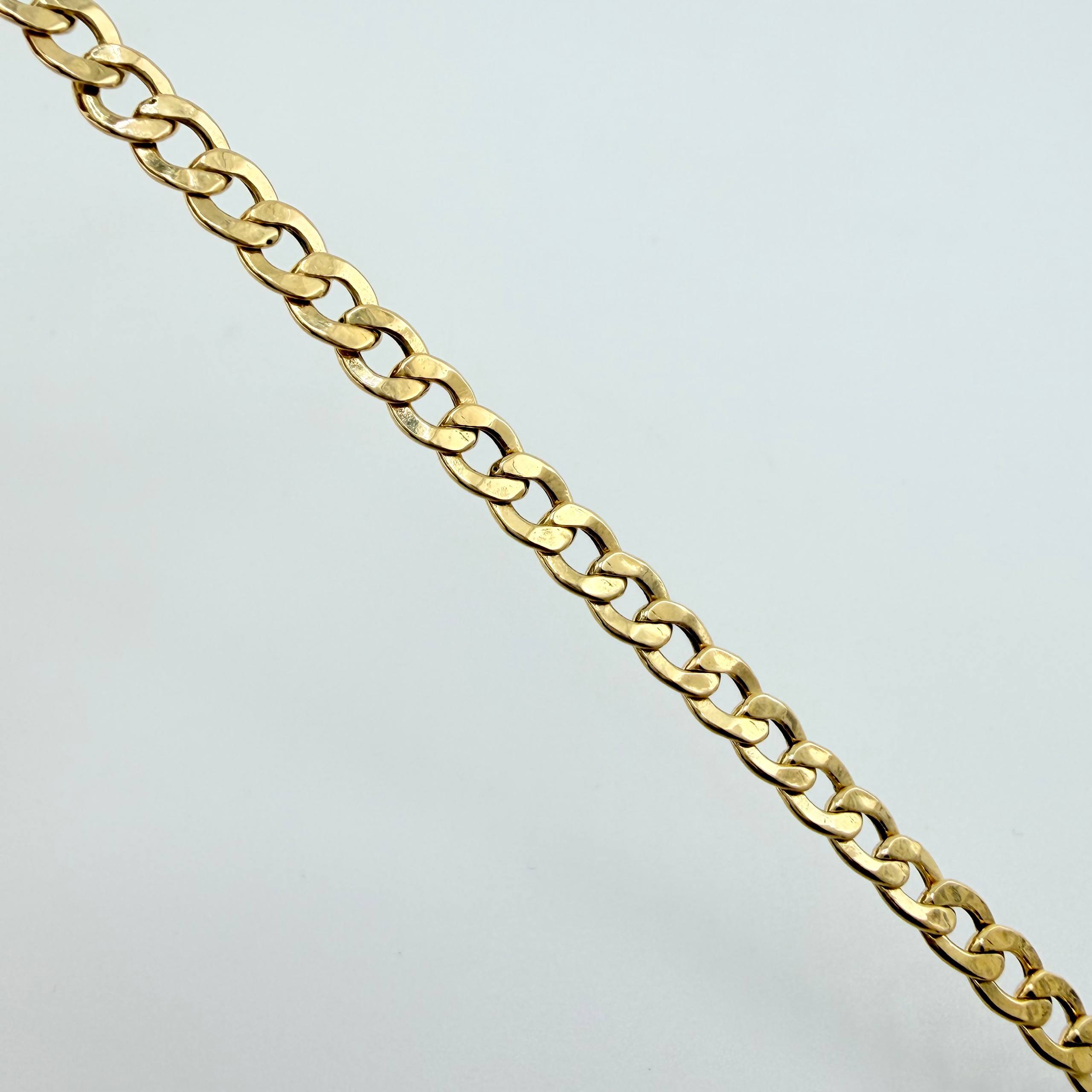 Pulso Cubano 5.15gr / 7 1/2 in / 5mm Oro Amarillo +1 18K ©