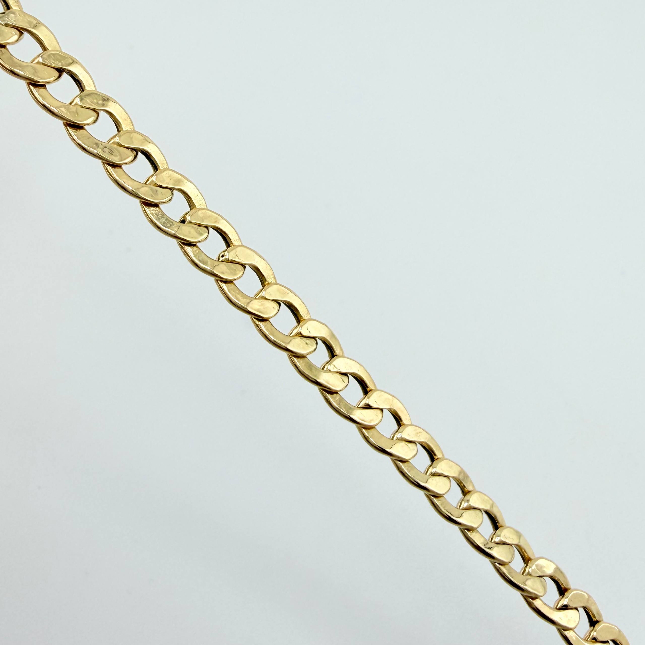 Pulso Cubano 5.2gr / 7 1/2 in / 5mm Oro Amarillo +1 18K ©