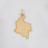 Dije Placa Mapa Colombia 1.2 g / 1 1/4 in Oro Amarillo 18K