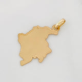 Dije Placa Mapa Colombia 1.2 g / 1 1/4 in Oro Amarillo 18K