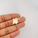 Dije Placa Mapa Colombia 1.2 g / 1 1/4 in Oro Amarillo 18K