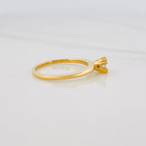 Anillo Solitario Diamante 24 Pts 2.8 g / T7 Oro Amarillo 18K
