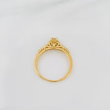 Anillo Solitario Diamantes 36 Pts 1.95 g / T7 1/4 Oro Amarillo 18K