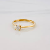 Anillo Solitario Diamantes 26 Pts 1.25 g / T5 3/4 Oro Amarillo 18K