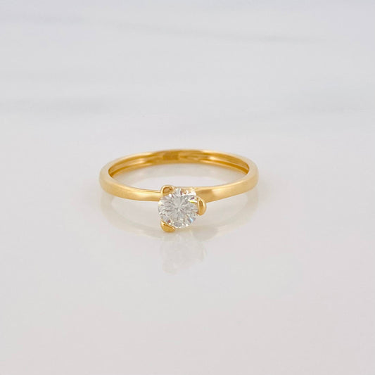 Anillo Solitario Diamante 30 Pts 1.65 g / T5 3/4 Oro Amarillo 18K